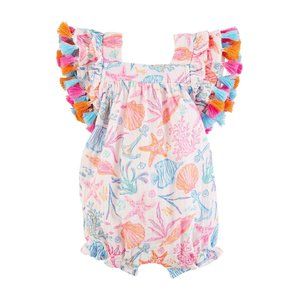 Mud Pie Baby Girls' Sea Tassel Romper / Bubble NWT